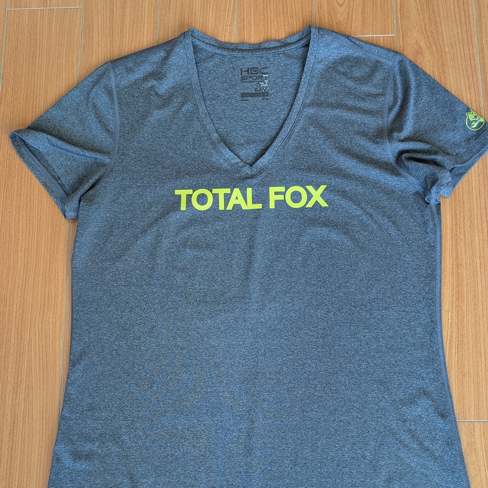 Gray and Yellow Fitted Short Sleeve T-Shirt